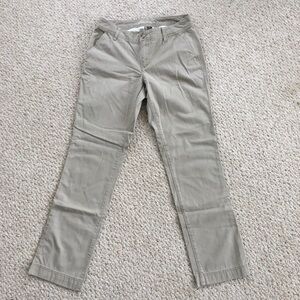 Eddie Bauer Curvy Fit Straight Leg Khaki Pants